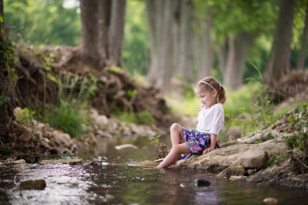 little girl - dainty, pretty, pink, pure, child, fair, princess, face, nice, bonny, kid, childhood, set, beauty, baby, Hair, Belle, river, comely, white, nature, green, cute, wallpaper, people, blonde, Water, DesktopNexus, sightly, beautiful, photography, girl, lovely, sweet, tree, little, adorable, feet