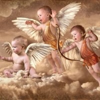 Cupid and angels