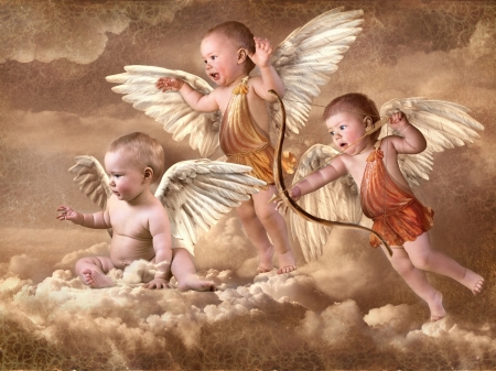 Cupid and angels