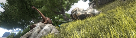 Ark Survival Evolved - Survival, Evolved, Video, Ark, Park, Jurassic, 1080p, Game, Monitor, Dual, Bronto