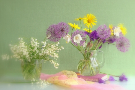 â™¥ - flowers, vase, abstract, soft