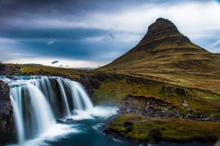 Iceland - cool, waterfall, fun, iceland, nature, mountain