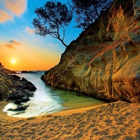 Sunset at Costa Brava Spain