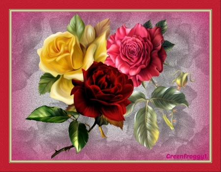 ROSES - ART, IMAGE, CREATION, ABSTRACT