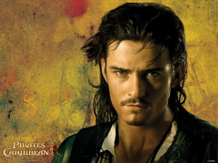 Pirates of the Caribbean (2003 - 2017) - will turner, orlando bloom, actor, fantasy, poster, movie, man