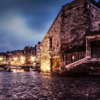 medieval seaside town of honfleur france hdr