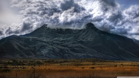 volcano in argentina - field, volcano, argentina, mountain