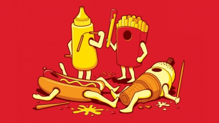 Fast Food Fight - humour, food, Fast Food, funny