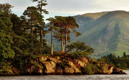 coast line - nature, fun, beach, cool, mountain, forest