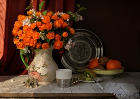 â™¥ - flowers, vase, abstract, soft