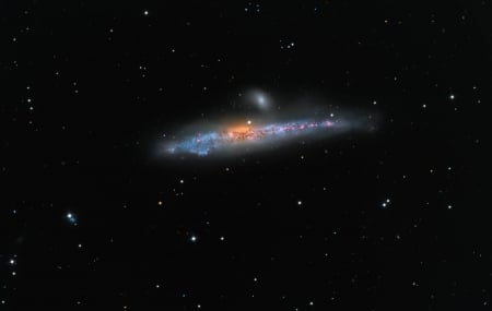 NGC 4631 The Whale Galaxy - space, cool, fun, galaxy, stars