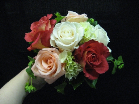 Wedding Bouquet - Bouquet, Lovely, White, Roses