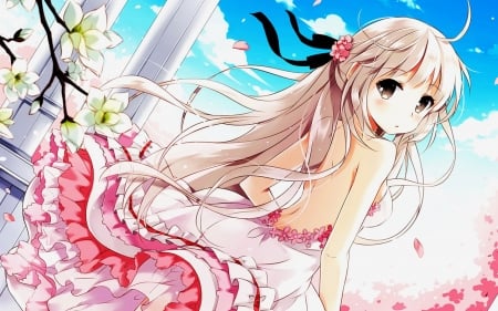 imageeeani - dress, manga, anime, pink