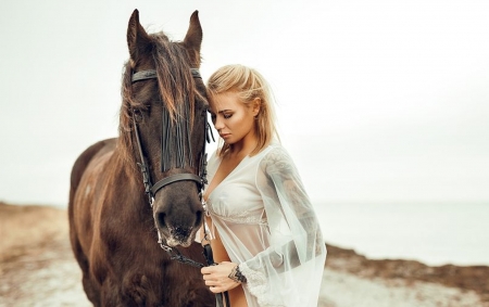 áƒ¦â¤áƒ¦ - woman, horse, girl, female, beautiful, lovely, model