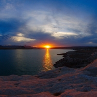 Sunset over Lake Powell