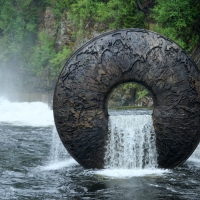 Waterfall Artwork, Norway