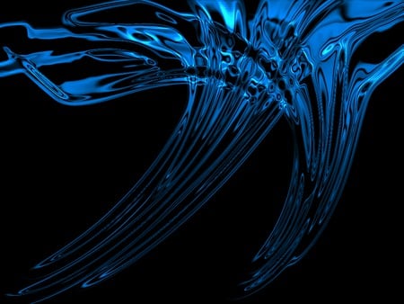 Blue Crome - abstract, vortices