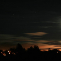 Church moon view