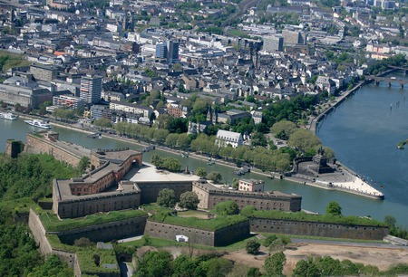 German  Corner - Deutsches Eck - german  corner, river, koblenz, holger weinandt, deutsches eck, moselle, rhine, germany