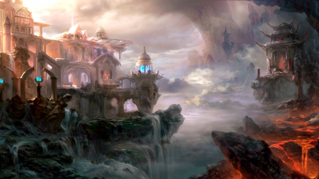 Fantasy world - art, fantasy, hgjart, world