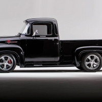 1956-Black Ford-F-100