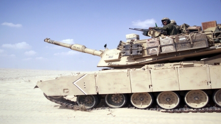 m1 abrams tank - abrams, desert, military, tank