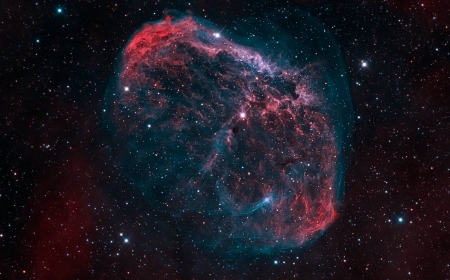 NGC 6888 The Crescent Nebula - space, fun, stars, cool, galaxy