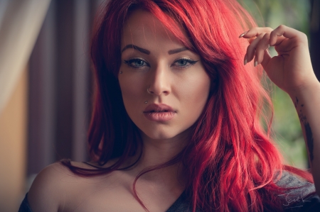 Unknown Model - babe, lady, woman, model, red head