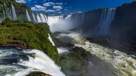 Amazing Waterfalls - waterfall, nature, water, mountain