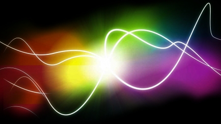 Electric Rainbow - abstract, colours, rainbow, electric