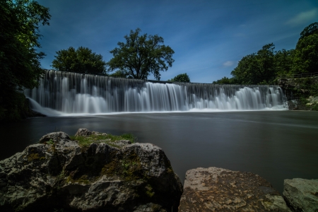 Root River Falls - minnesota, waterfalls, lanesboro, root river falls