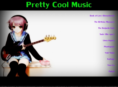 Pretty Cool Music 13 - fun, electronica, guitar, joy, music, christian, cool, anime, fitness entertainment, religious, love, dance, goth, heaven, entertainment, headphones, synthpop, exercise partner, happiness