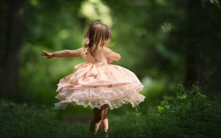 :) - nature, dance, girl, humor, dress