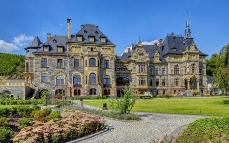 German Castle - architecture, german, ancient, castle