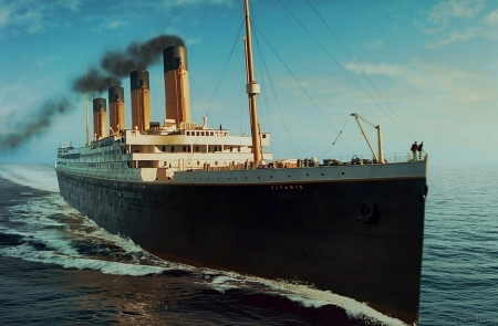 RMS Titanic - wreck, ocean, 1912, water, rms, ship, titanic, rms titanic, boat