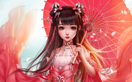 Kimi - girl, women, fantasy, eastern