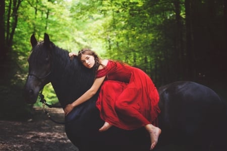 Twilight Falling.. - women, fun, trees, female, fashion, models, brunettes, western, girls, cowgirl, style, outdoors, horses, twilight, ranch