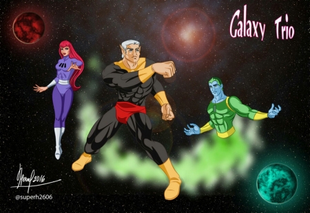 Galaxy Trio - Trio, Cartoons, Fernl, Superheros