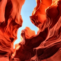 Lower Antelope Canyon Skyward