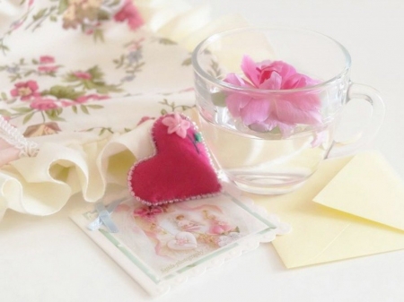 ♥ - flower, pink, bowl, soft