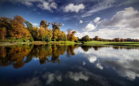 park lake - lake, forest, cool, fun, nature