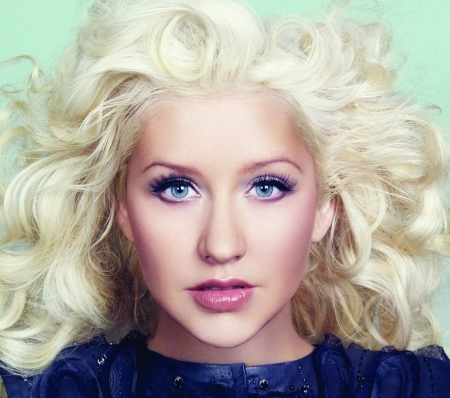 Christina Aguilera - woman, beauty, girl, eyes, singer, face, blue, christina aguilera, blonde