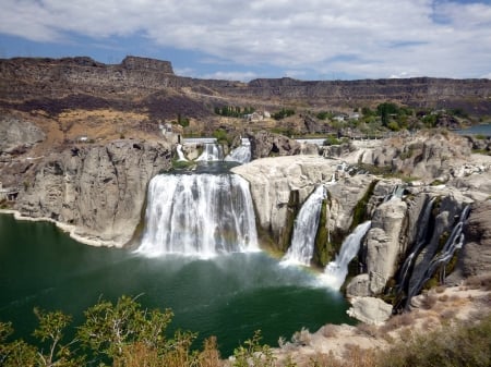 Shoshone Falls, Twin Falls, Idaho - rocks, water, landscape, river, cascades