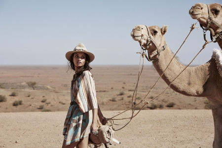 Lead The Way.. - girls, women, style, fun, camels, models, female, cowgirl, fashion, hats, outdoors, brunettes, western, desert