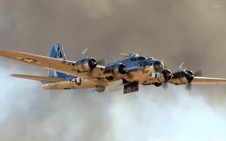 boeing b17 flying fortress - fortress, flying, plane, boeing