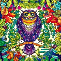 Whimsical Forest Owl F1