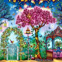 Whimsical Songbird Garden F2Cmp