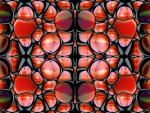 Glass orange stones fractal