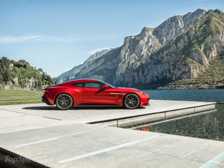 2017 Aston-Martin-Vanquis-7 - sports car, 2017, red, mountains