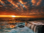 Sunset at Clovelly, England